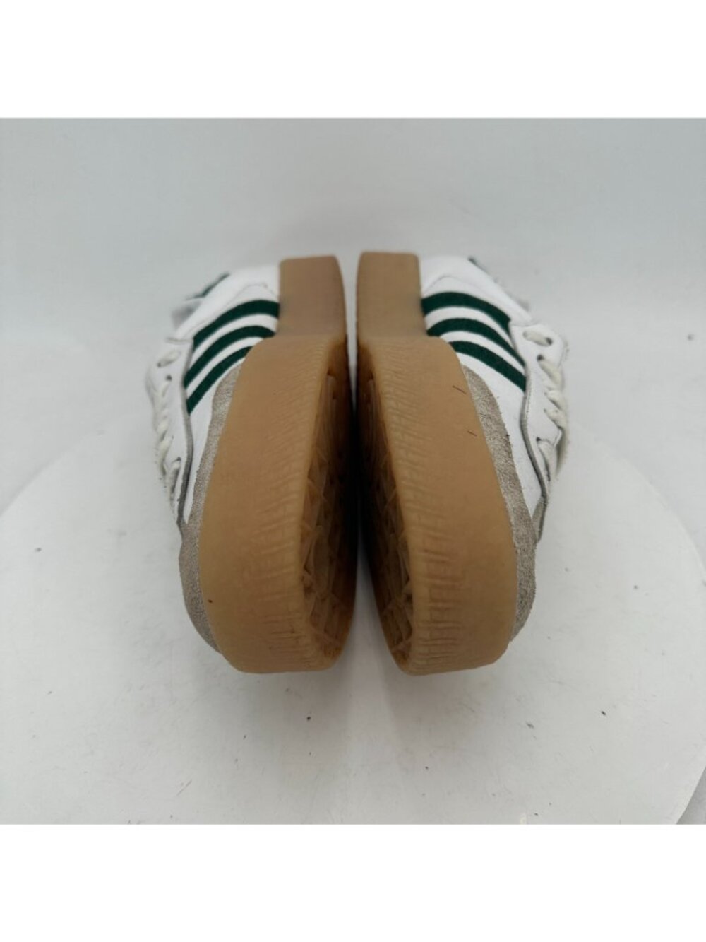 Adidas Originals Samba Women Size 8.5 White Green Rubber Sole Casual Shoes - Picture 7 of 11